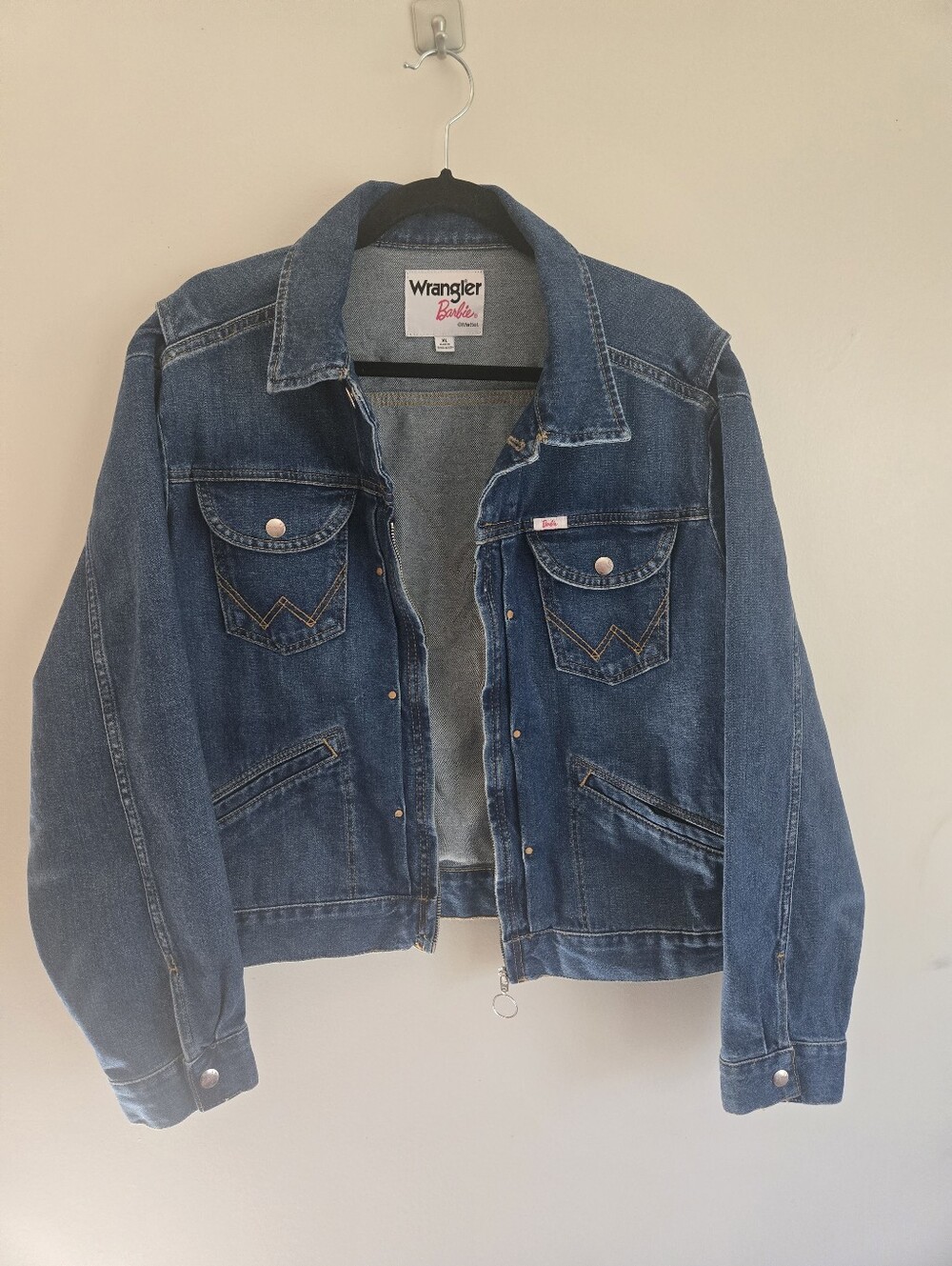 Wrangler Barbie Denim Jean Jacket.  Womens XL